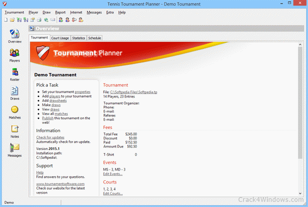tennis tournament software for mac